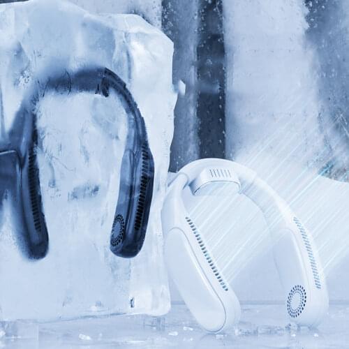 Portable Hanging Neck Fan CoolingAir Conditioner Wearable Neck Fan Cooling Lazy Small Cooling Instrument Air Cooler For Summer