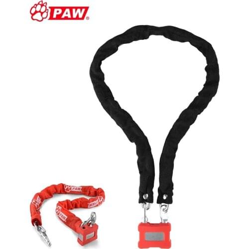PAW Anti-theft Chain Key Lock Bicycle Electric Car Anti-Theft Chain Lock High Quality Steel Outdoor Bicycle Riding Accessories