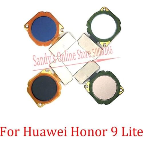 For Huawei Honor 9 Lite Fingerprint Sensor Scanner Touch ID Home Button Main Menu Return Key Flex Cable For Honor 9lite Parts