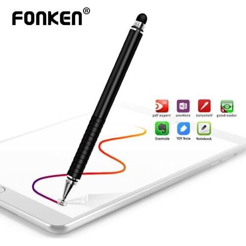 FONKEN Stylus Pen For Iphone Android Tablet Pen Drawing Pencil 2in1 Capacitive Screen Touch Pen Mobile Phone Smart Pen Accessory