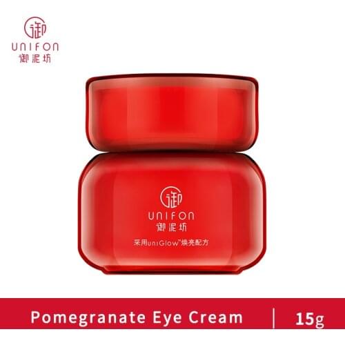 Unifon Red Pomegranate Moisturizing Brightening Eyes Diminishing Fine Lines and Dark Circles Healthy Skin Eye Firming Cream 15g