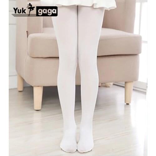 Yukigaga Fashion Nude Black White Footless Kid Tights Nylon Leggings Girls Children Ballet Dance Pantyhose c25c