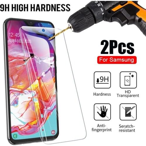 2PCS Tempered Glass For Samsung A51 A50 A70 A40 A20 A10 A30 A20S Screen Protector Glass For Samsung Galay A01 A41 A11 A71 Glass