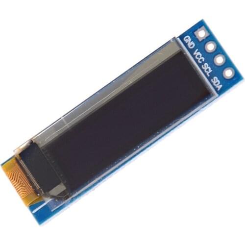 0.91 Inch 128x32 IIC I2C White / Blue OLED LCD Display DIY Module SSD1306 Driver IC DC 3.3V 5V For Arduino