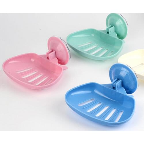 Double Layers Soap Box Kitchen Tools Bathroom Accessories Soap Dish Suction Holder Storage Basket Soap Box Stand