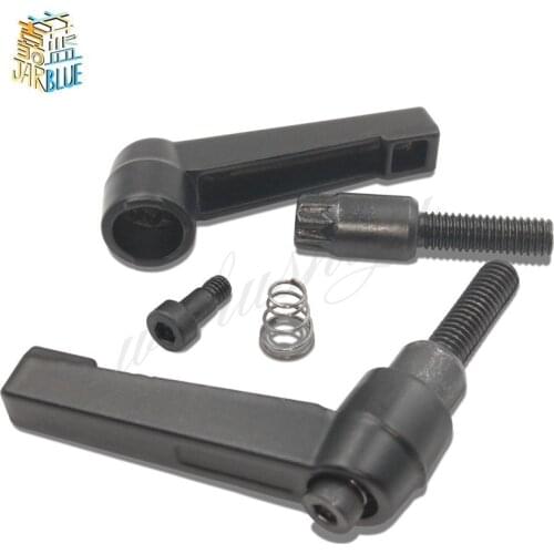 1Pcs M8 20-40mm Clamping Lever Machinery Adjustable Handle Locking External Male Thread Knob Hex Screws