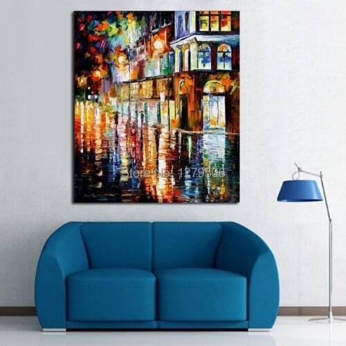 100%Handmade Abstract Wall Decor Knife Thick Oil Painting On Canvas As The Best Gift Wall Picture For Living Room Decor