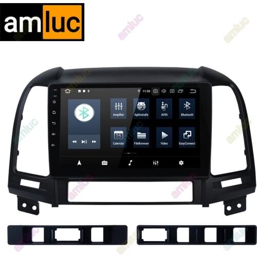 Amluc Android 10 2GB+32GB DSP Car Radio Multimidia Video Player Navigation GPS For Hyundai Santa Fe 2 2006-2012 2din Head Unit