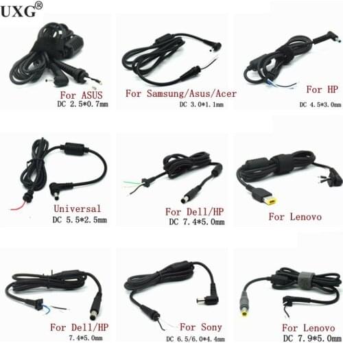 Power Cable Cord Connector DC Jack Charger Adapter Plug Power Supply Cable for Samsung HP Dell Sony Toshiba Asus Acer Lenovo