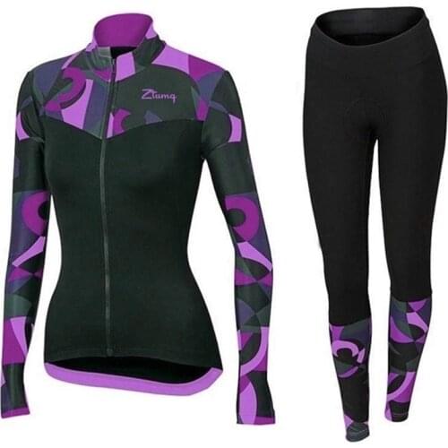 New Cycling Jersey Sets Long Sleeve Bib Pants Gradient Bike Clothing Bicycle Riding Skinsuit MTB Sportwaer Suit Maillot Ciclismo