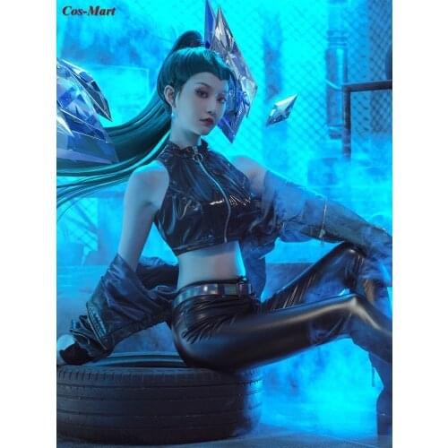 Hot Game LOL Kaisa Cosplay Costume KDA Girl Group 2020 Return Poster Uniform Skirt Female Halloween Party Role Play Clothing