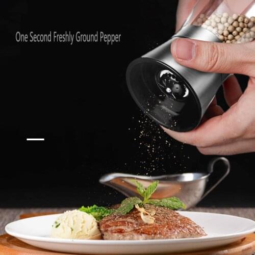 Kitchen Seasoning Grinding Stainless Steel Manual Pepper Grinder Salt & Pepper Mill Grinder Kitchen Tools Accessories for Cookin