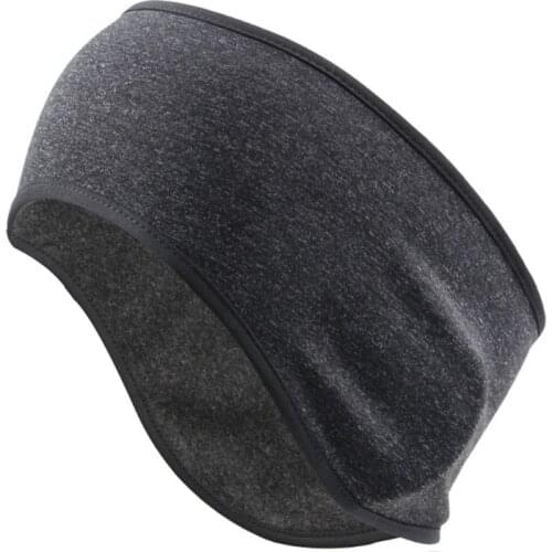 Unisex Winter Ear Warmer Cover Headband Faux Fleece Lined Cold Weather Earmuffs Hairband Cycling Sports Therml Turban