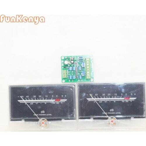 P-134 VU Meter AMP Amplifier Head DB Level DAC Audio Backlight Hifi DIY Kits With Driver Board
