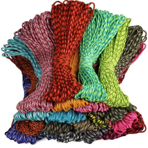 NEW DIY 5mm 5 Yards Double Color Gradation Umbrella Rope Seven Core Polypropylene Rope Craft