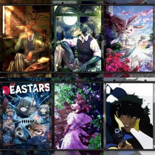 Full Square 5D DIY Diamond Painting Anime BEASTARS Legosi Diamond Mosaic Embroidery Cross Stitch Kits Home Decor Wall Art