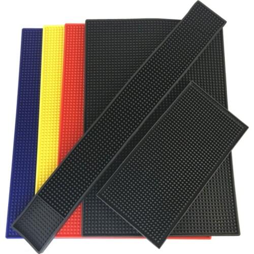 Anti-slip Bar Rubber Mat PVC Pad Coaster Kitchen Placemat Barber Insulation Cup Mug Set Beer Whiskey Waterproof Bar Accessories