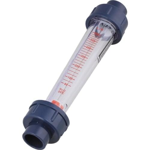 60-600L/H Plastic Tube Liquid Water Rotameter LZS-15 Flow Meter 26MM Dia