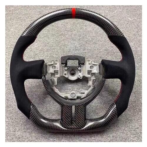 Carbon fiber steering wheel Alcantarar handlebar with trim Cover For Toyota 86 2013-2018 For Subaru BRZ steering wheel assembly