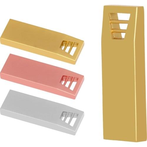 Wedding gift USB 2.0 Flash Drive Metal Pen Drive 16GB 32GB Usb Stick 4GB 8GB 64GB 128GB Pendrive Flash Memory stick Custom logo