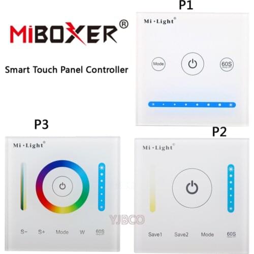 Miboxer P1 P2 P3 Smart Panel Controller Dimming Led Dimmer RGB RGBW RGB CCT Color Temperature Double White Single Color Led Pane