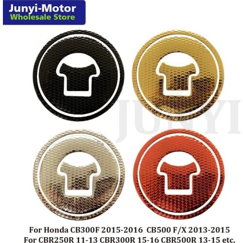 Oil Gas Tank Fuel Cap Cover Pad Sticker Guard Protector For Honda CBR 250R/300R/500R CB300F CB500 F/X CB1300 X4 Motorcycle Decal