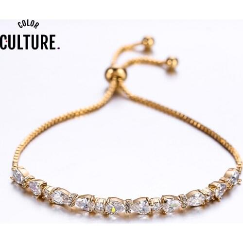 AAA+ Elegant Square 4mm CZ Chain Link Bracelets for Woman Cut CZ Wedding Jewelry Christmas Gifts