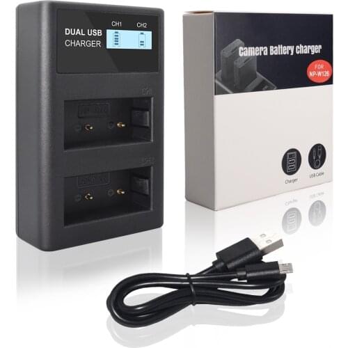 100% original PALO NP-W126 NP W126 Battery charger for Fujifilm Fuji X-T2 X-A3 XT2 XA3 X-T20 XT20 X100F NP-W126S