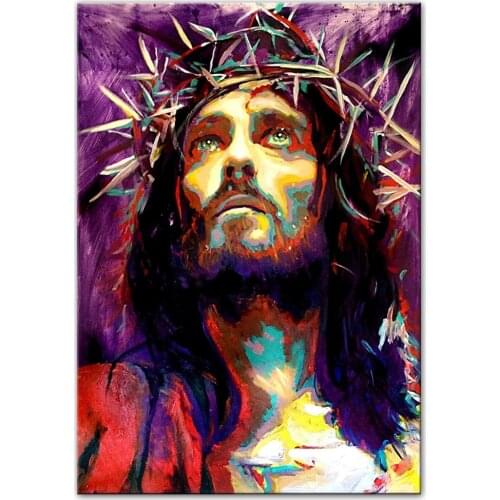 Canvas Picturesn Abstract Jesus Canvas Paintings On The Wall Posters And Prints King Of Kings Graffiti Art Home Wall Decoration