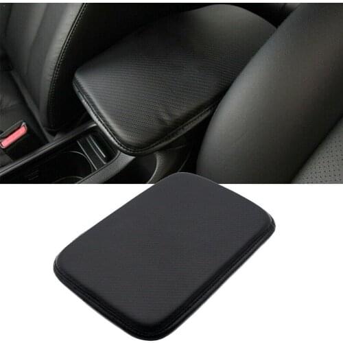 1Pc PU Leather Black Car Armrest Pad Car Armrest Box Accessories Dust Pad Lightweight Car Protection Cover Protective Seat Q2Y9