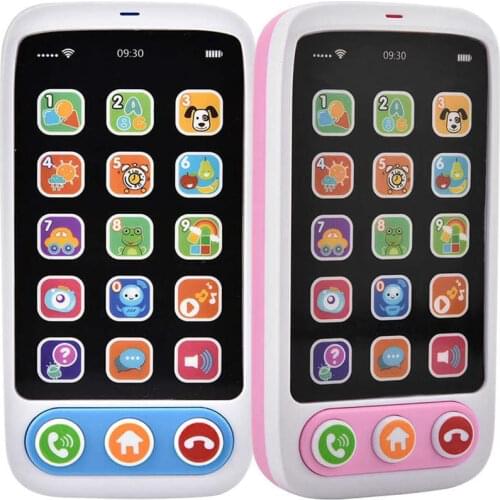Baby Educational toys Cellphone with LED Baby Kid Early Educational phone English Learning Mobile Phone Toy Chrismtas Gifts