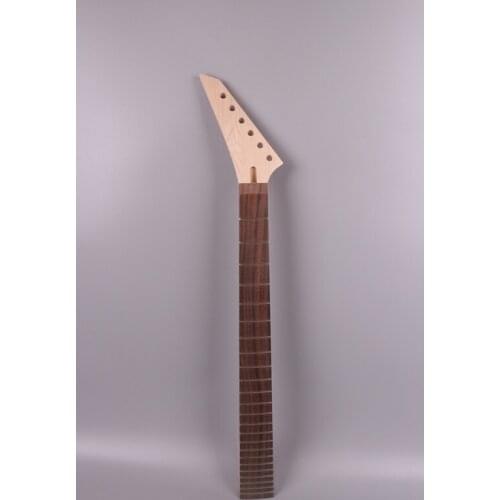 Ebony Fretboard semi finished electric Guitar neck Maple wood 24 fret 25.5 inch ebony Fretboard DIY #741