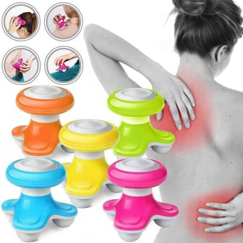 Mini Electric Vibration Full Body Massager Relax Massage Tools for Head Shoulder Neck Back Health Care Battery USB Dual Charging