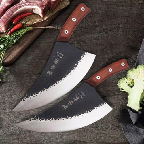 7 Inch Bone Knife Hand-forged Heavy Duty Knife High Carbon Steel Meat Patty Knife Meat Knife Meat Knife Kitchen Knife