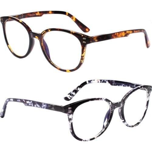 New Reading Glasses Unisex Retro Printing Reading Glasses Transparent Diopter +0, +50, +75, +100...+600