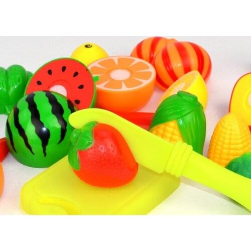 Fancy Kitchen Play Toys Simulation Can Cut Fruits And Vegetables Earnestly The Unisex Finished Goods Plastic Food 2021