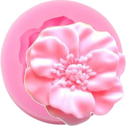Cherry Flower Silicone Mold Wedding Polymer Clay Candy Fondant Cake Decorating Tools DIY Cupcake Chocolate Gumpaste Moulds
