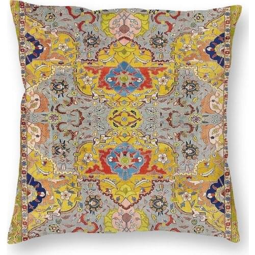 Vintage Antique Persian Pillowcase Decoration Bohemian Cushions Throw Pillow for Home Polyester Double-sided Printing Casual