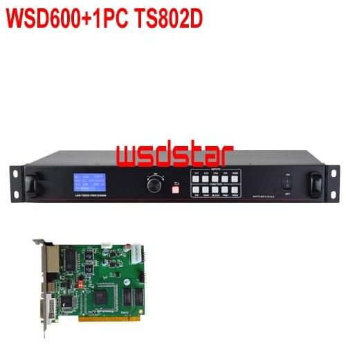 WsdStar WSD600+1PC TS802D LED Video Processor HDMI-compatible/DVI/VGA/CVBS input 1920*1200 pixel Support PIP & POP Special Offer