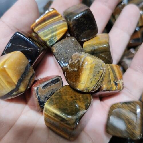 1kg wholesale natural healing tiger eye tumbled stone crystal gravel for sale