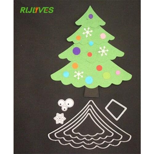 RLJLIVES 1 Set Christmas Tree Metal Cutting Dies Stencils for DIY Scrapbooking Photo Album Decorative Embossing DIY Paper Card