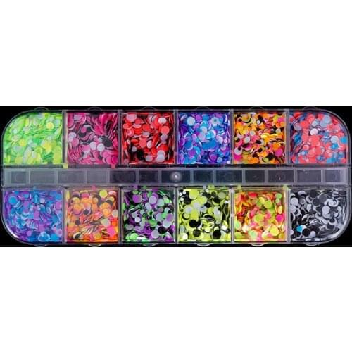 1 Set Mixed Color 3D Ultrathin Sequins Nail Glitter Flakes 1/2/3mm Sparkly DIY Tips Dazzling Nail Art Decorations