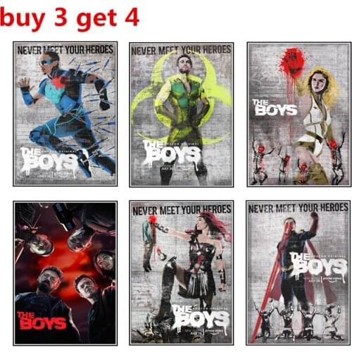 The Boys Season 1 poster Cafe Bar kitchen bedroom home decoration wall stickers
