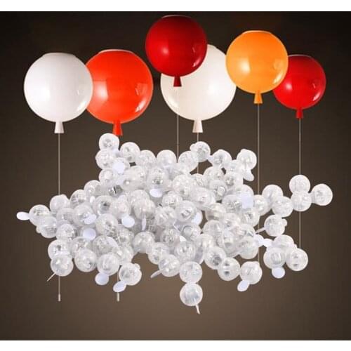 10/50pcs Round RGB LED Flash ball lamp mini light STANDING paper lantern balloons lights for Christmas wedding party decoration