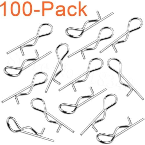 100pcs Universal 1/5th Scale Large Body Clips RC Car Parts Truck Replacement For R Pins HPI Baja Losi 5ive Ofna Redcat HSP Baja
