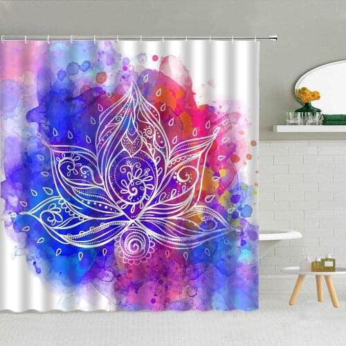 Abstract Art Retro Pattern Shower Curtain Set Fabric Bathroom Supplies Decor High Quality With Hooks Cloth Curtains 3D Printing