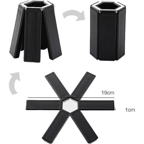 Home Decor Table Coaster Foldable Non-slip Heat Insulation Pad Pot Mat Dish Kitchen Dinning Table Coaster