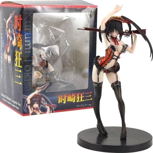 24cm Kurumi Tokisaki Sexy Girl Figurine PVC Action Figure Collectible Model Toys