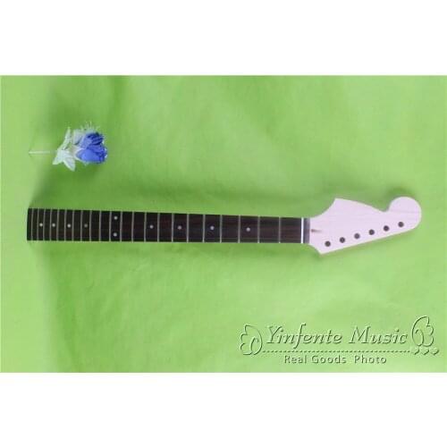 One LEFT unfinished Guitar neck electric guitar neck Solid wood 22 fret New ROSEWOOD FINGERBOARD