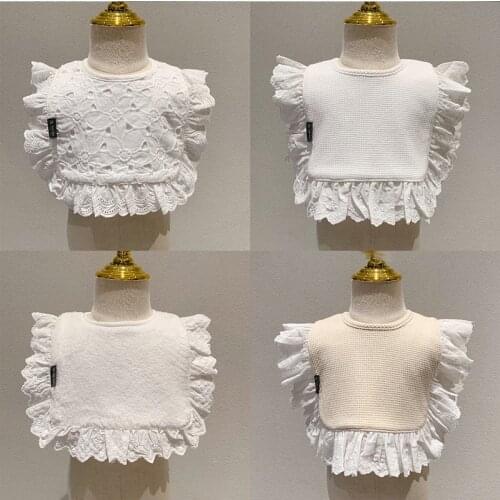 INS Korean Version Of Cotton Thickened Bib Baby Korean Blouse Saliva Towel Bib Wild Saliva Pocket 0-2T Infant Baby Accessories